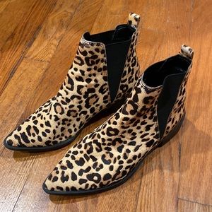 Steve Madden leopard booties
